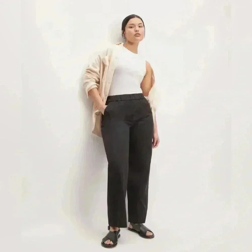 EVERLANE Colombo Sri Larka Black Pants Trouser Slacks